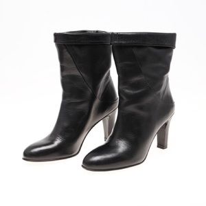 Lune Black Wide Top Boots